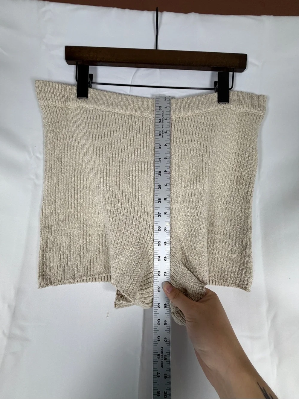 FP BEACH FREE PEOPLE Women’s Size XL Shorts Sweater Knit High Rise Fit